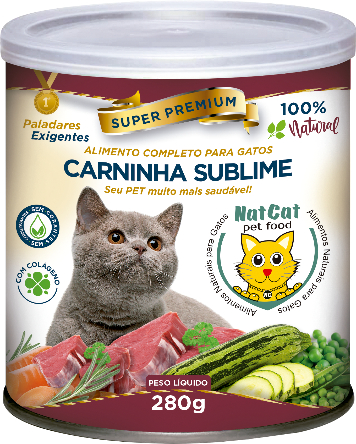 CARNINHA SUBLIME - ALIMENTO NATURAL PARA GATOS 280 GR