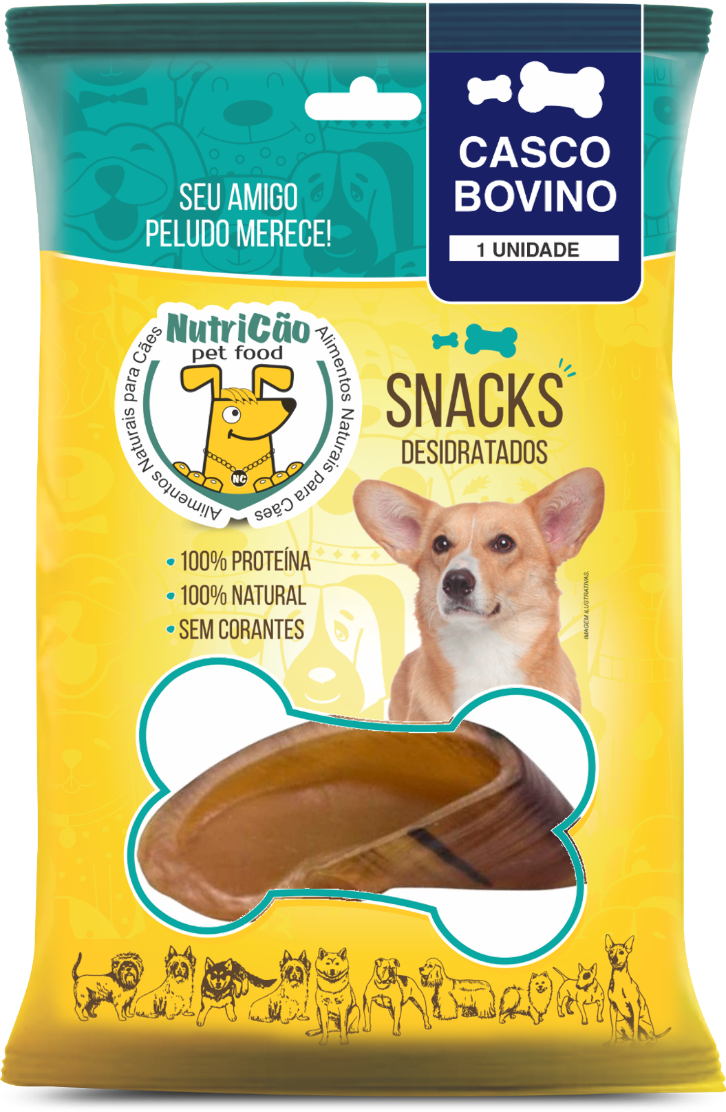 CASCO BOVINO DESIDRATADO 130 GR