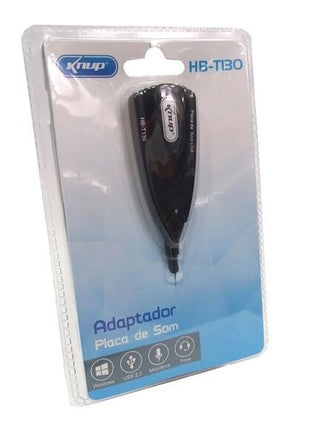 Placa de Som USB 7.1 Virtual para PC Notebook Compatível com Windows