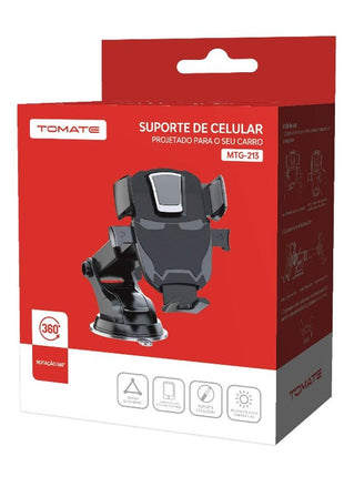 Suporte Veicular para Celular 360° Tomate MTG-213 com Ventosa