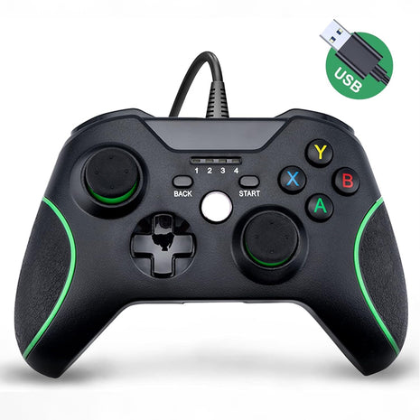 Controle Com Fio Para Xbox One E Pc Usb Joystick Plug And Play