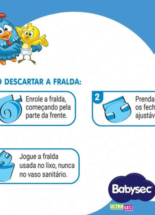 Fralda Babysec Ultrasec Galinha Pintadinha Escolha O Tamanho