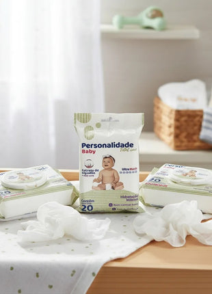 Kit 3 Toalhas Lencinho Umedecido Pocket Personalidade Baby 20 Unidades Cada Promoção