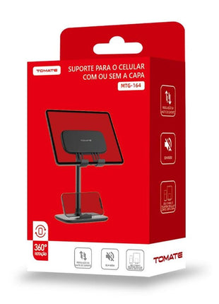 Suporte de Mesa para Tablet e Celular Tomate Regulável