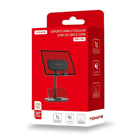 Suporte de Mesa para Tablet e Celular Tomate Regulável