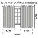 Cortinas Blackout em Tecido  Com Voil  2.80x2.30