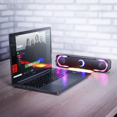 Caixa De Som Pc Gamer Pc Led RGB P2 USB Modelo KPRO803