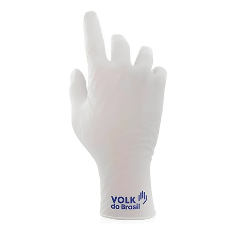 Luvas Descartáveis Volk Do Brasil Latex Descartável Tamanho M E G Cano Curto Com amido