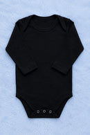 Body Manga Longa Bebê Suedine 100% Algodão Liso Confort