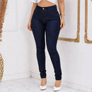 Calça Jeans Skinny Feminina Azul Modeladora Lycra Elastano