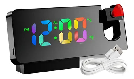 Relógio de Mesa com Projetor de Hora Kapbom KA7057