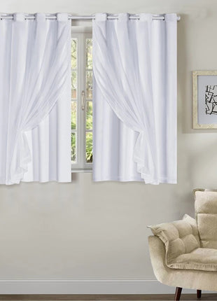 Cortinas Blackout em Tecido  Com Voil  2.80x2.30