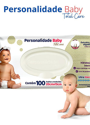 Lenço Umedecida Personalidade Baby Pacote 100 Unidades