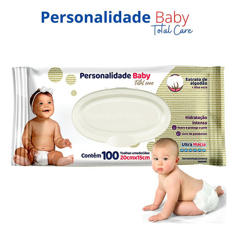 Lenço Umedecida Personalidade Baby Pacote 100 Unidades