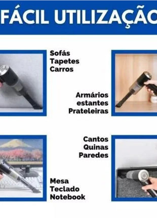 Aspirador de Pó Multifuncional 3 em 1 H'Maston FE16 Alta Potência 120W