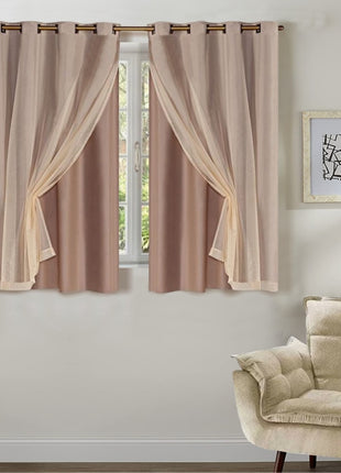 Cortinas Blackout em Tecido  Com Voil  2.80x1.60