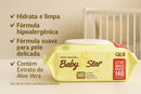 Kit 3 Toalha Lenço Umedecido Baby Star 420und Atacado