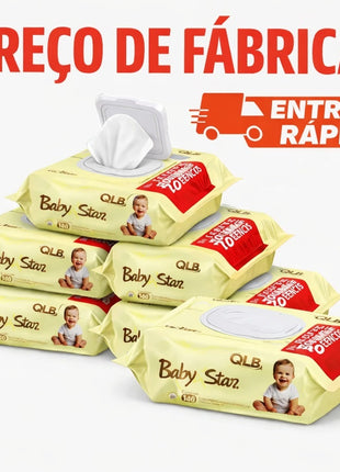 Caixa de até 1680 Lenço Toalha Umedecida Baby Star Bebe Atacado Promoção Lencinho Umedecido