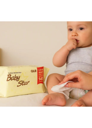 Toalha Lenço Umedecido Bebe Premium 140und Atacado Com Tampa