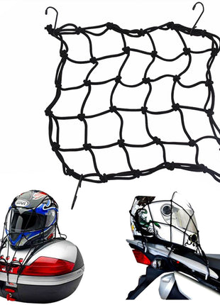 Rede Elástica de Carga para Moto 30x30cm com Ganchos