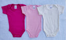 Kit Com 3 Body Manga Curta Para Menina