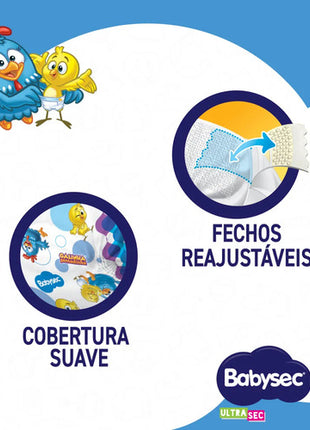Fralda Babysec Ultrasec Galinha Pintadinha Escolha O Tamanho