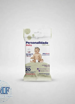 Kit 3 Toalhas Lencinho Umedecido Pocket Personalidade Baby 20 Unidades Cada Promoção