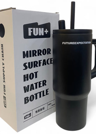 Copo Térmico com Tampa e Alça – 710ml | FUTUREEXPECTATION Inox 059 Preto
