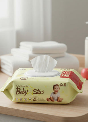 Kit 3 Toalha Lenço Umedecido Baby Star 420und Atacado