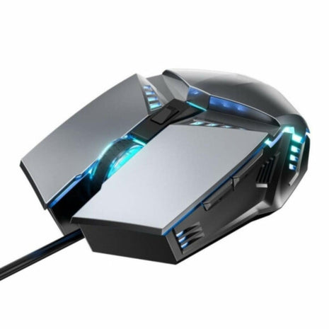 Mouse Gamer com Fio LED RGB – Alta Precisão para Jogos e PC