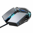 Mouse Gamer com Fio LED RGB – Alta Precisão para Jogos e PC