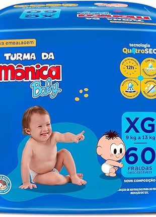FRALDA TURMA DA MONICA BABY GIGA DO M AO XXG