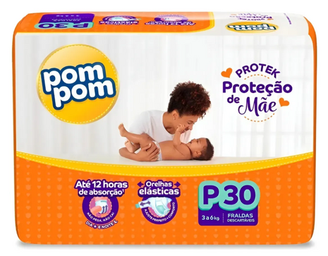 Fraldas Pom Pom Protek Proteção De Mãe P Ao Xxg Jumbo Barata