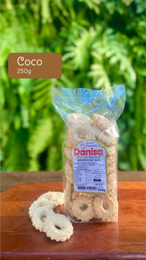 CAIXA COM 50Unidades  BISCOITO DE COCO