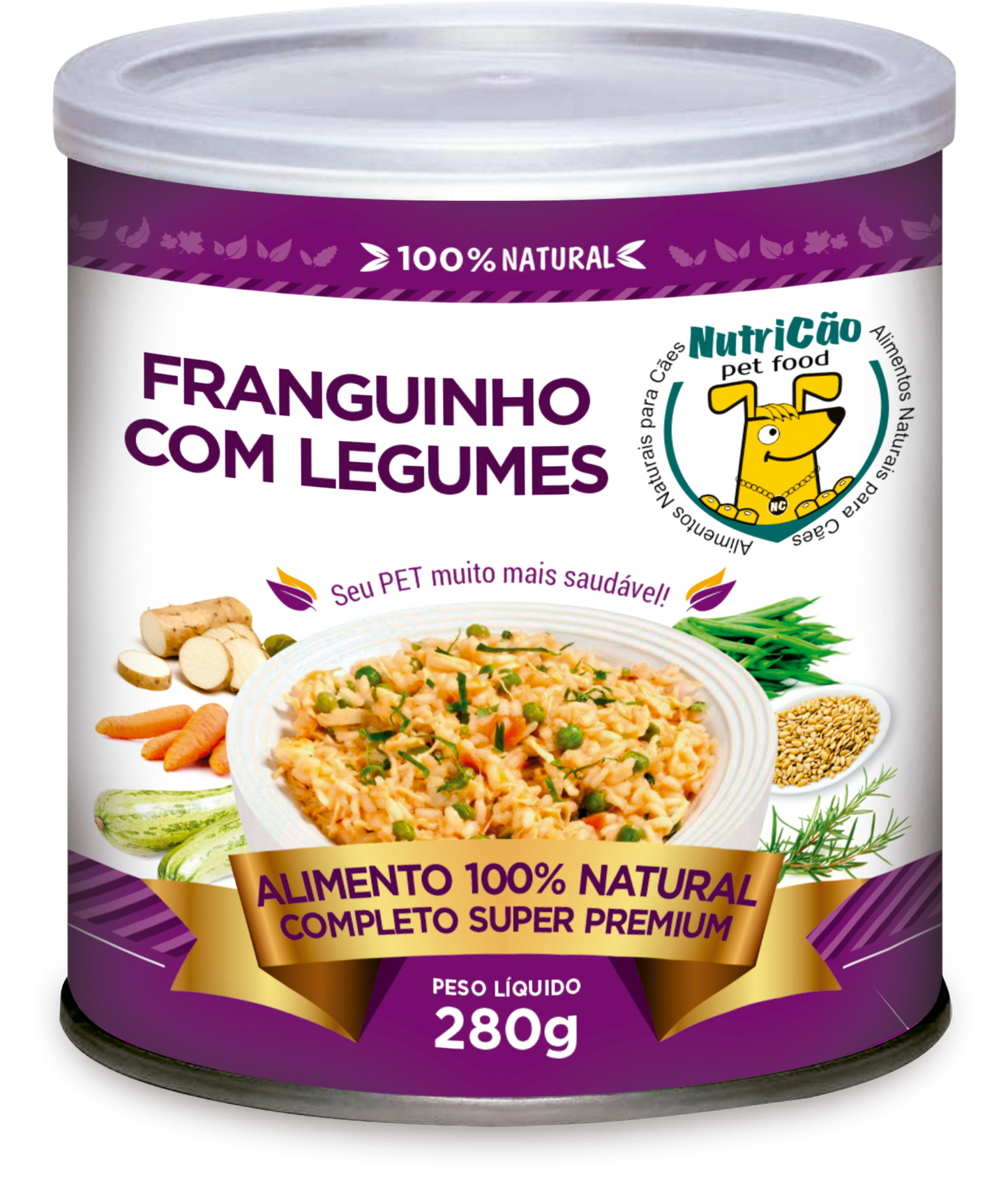 FRANGUINHO COM LEGUMES - ALIMENTO NATURAL PARA CÃES