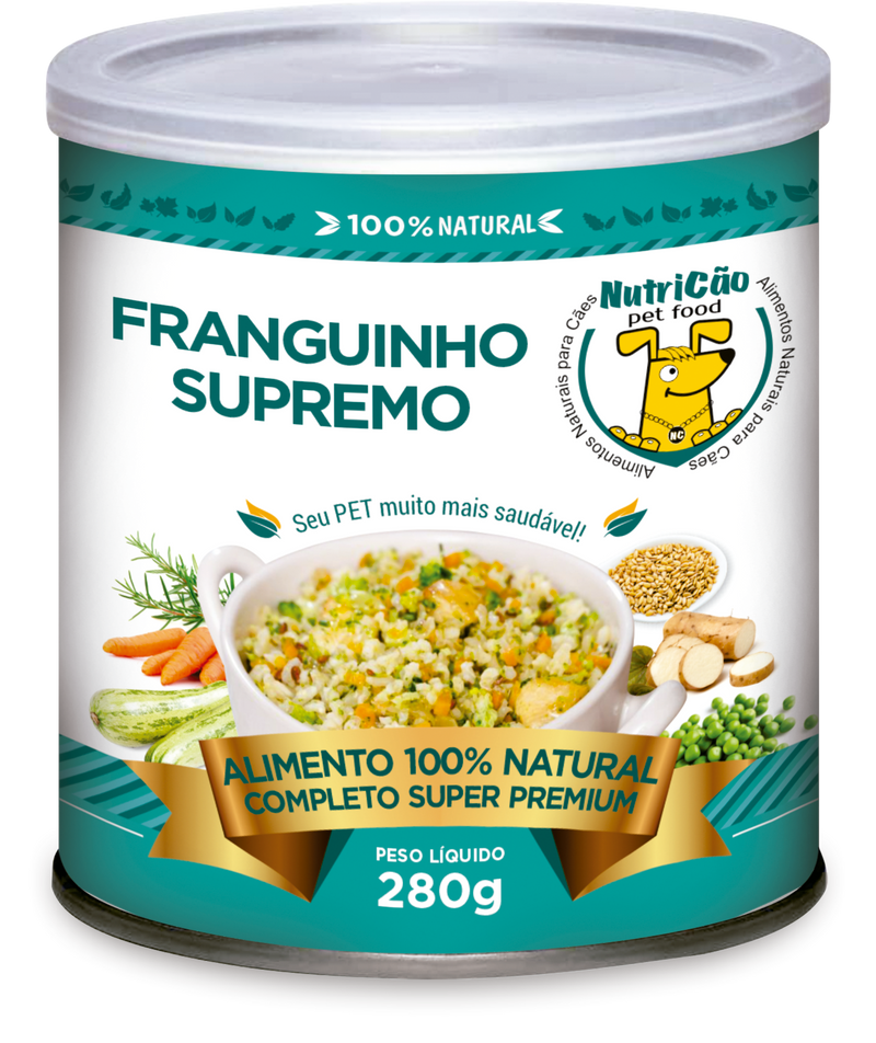 FRANGUINHO SUPREMO - ALIMENTO NATURAL PARA CÃES 280 GR