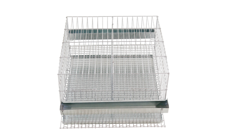 CD02 - Gaiola p/ codorna postura c/ 2 boxes, p/20 aves, c/ bandeja