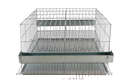 CD02 - Gaiola p/ codorna postura c/ 2 boxes, p/20 aves, c/ bandeja