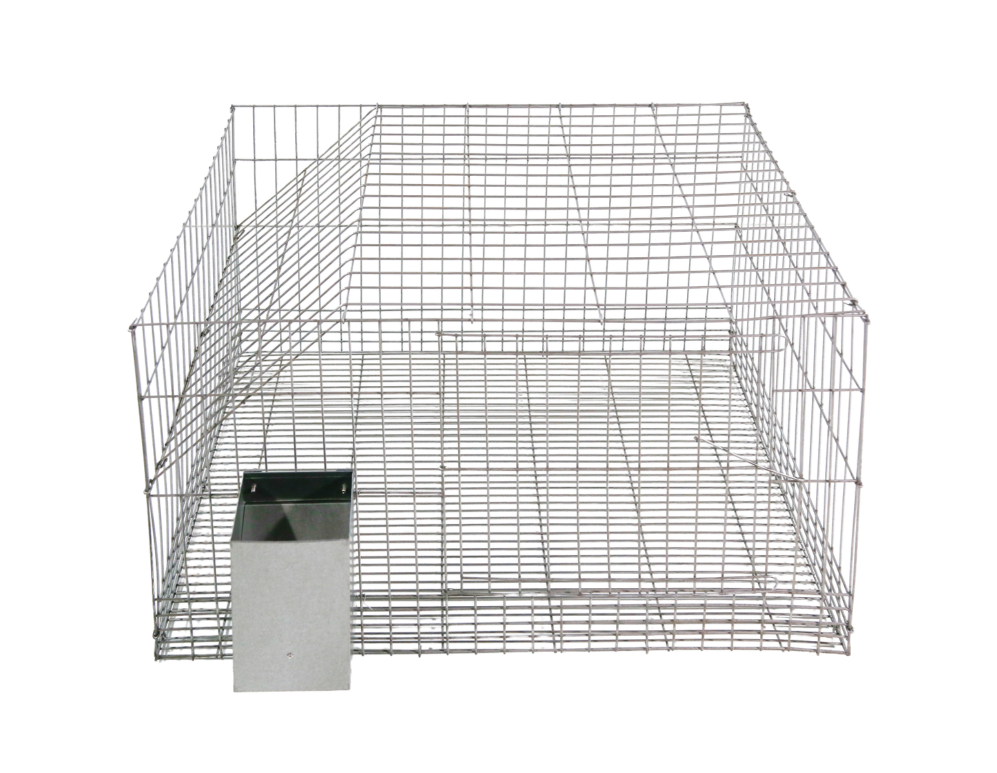 Gaiola p/coelhos med. 60x60x36cm, c/Comedouro automático em ch.galvanizada C01.