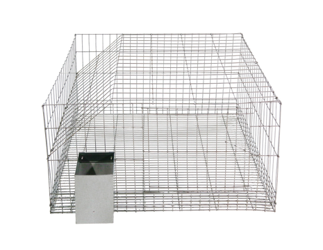C01 - Gaiola p/coelhos med. 60x60x36cm, c/Comedouro em ch.galvanizada