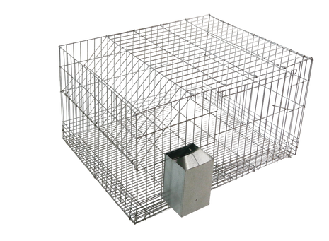 C01 - Gaiola p/coelhos med. 60x60x36cm, c/Comedouro em ch.galvanizada