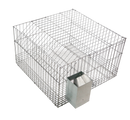 C02 - Gaiola p/coelhos med. 60x80x45cm, c/Comedouro em ch.galvanizada