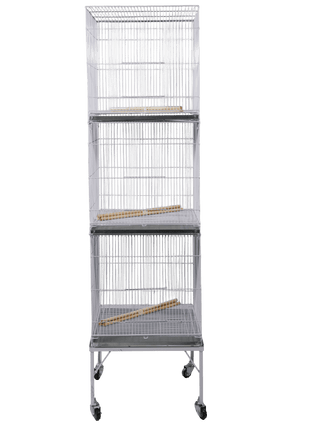 P03 - Expositor c/ 03 gaiolas para pássaros(P04)