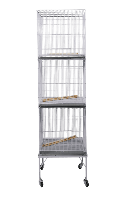 P03 - Expositor c/ 03 gaiolas para pássaros(P04)