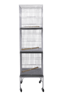 P03 - Expositor c/ 03 gaiolas para pássaros(P04)