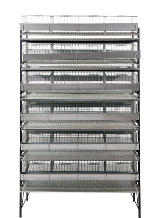 CD04 -  Expositor c/ capacidade p/ até 6 gaiolas codornas p/240 aves
