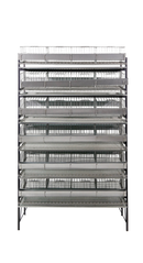 CD04 -  Expositor c/ capacidade p/ até 6 gaiolas codornas p/240 aves