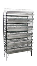 CD04 -  Expositor c/ capacidade p/ até 6 gaiolas codornas p/240 aves