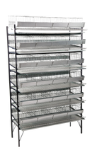 CD04 -  Expositor c/ capacidade p/ até 6 gaiolas codornas p/240 aves