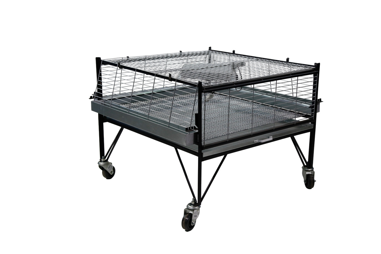 Base da Criadeira (CR03) para pintinhos/codornas p/ 1000 pintinhos med 75x80x55cm CR03A